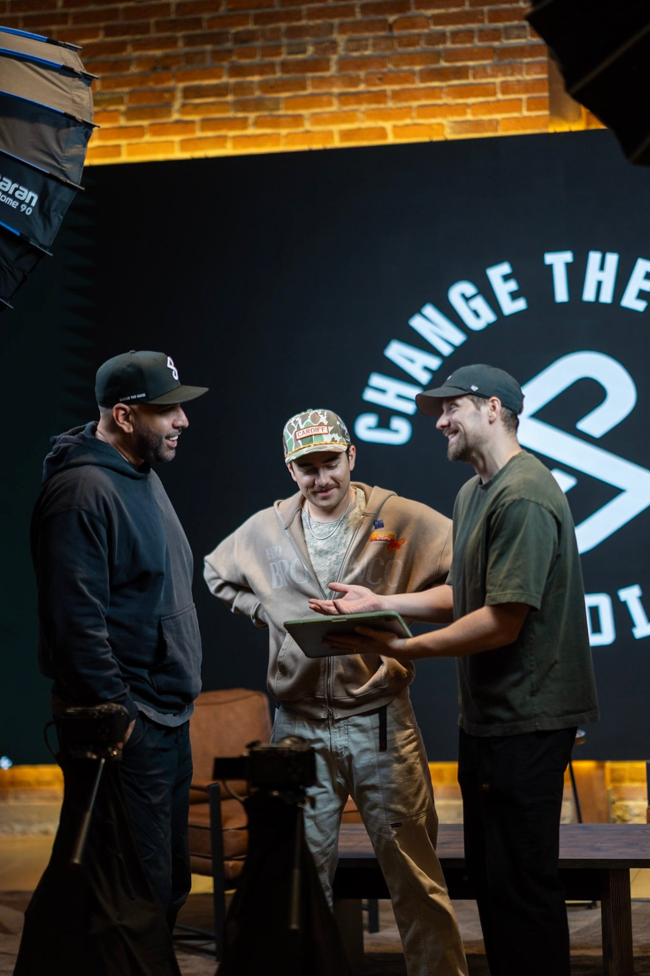 Behind the scenes in the CHANGED studio
