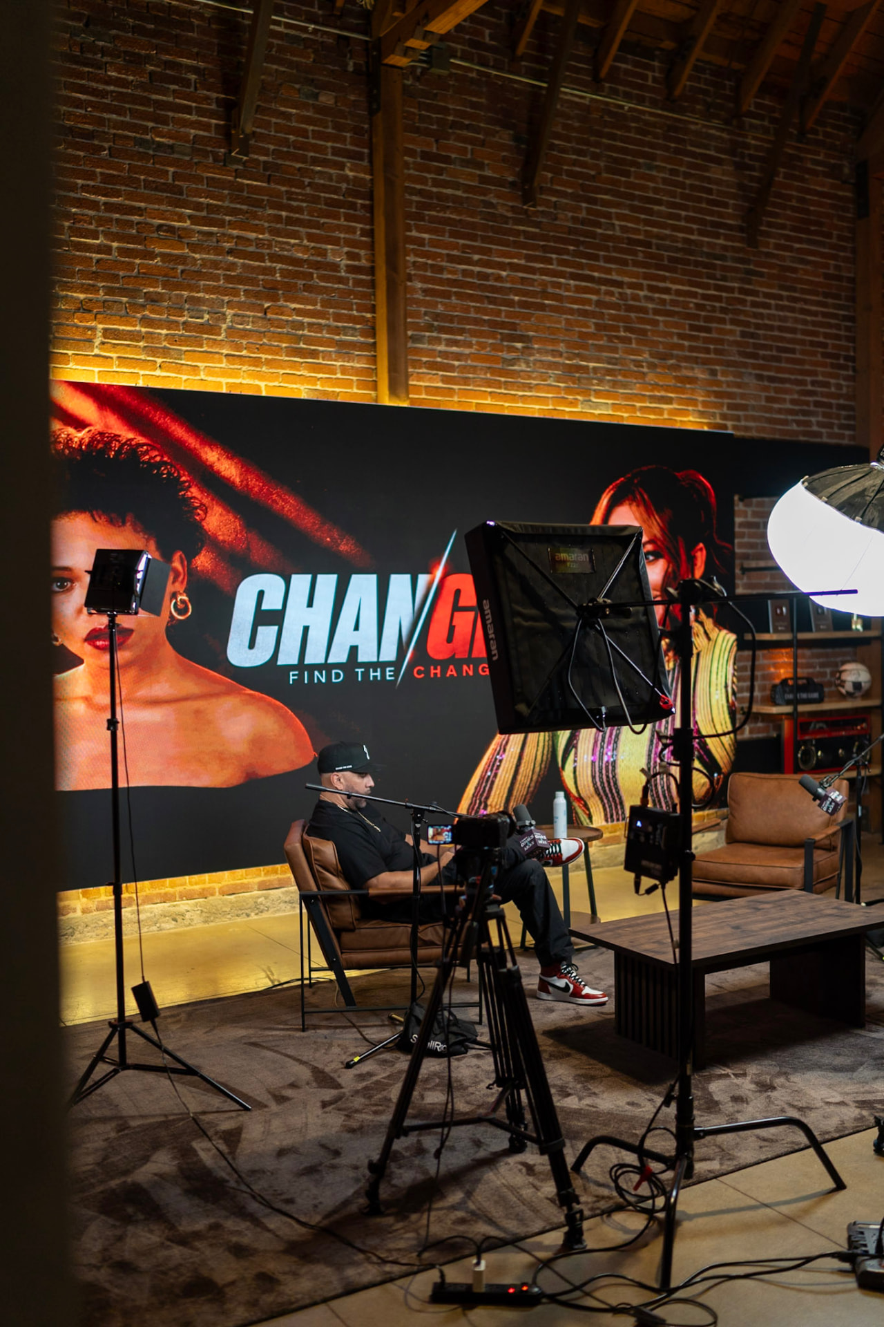 Cameras and lighting behind the scenes at CHANGED