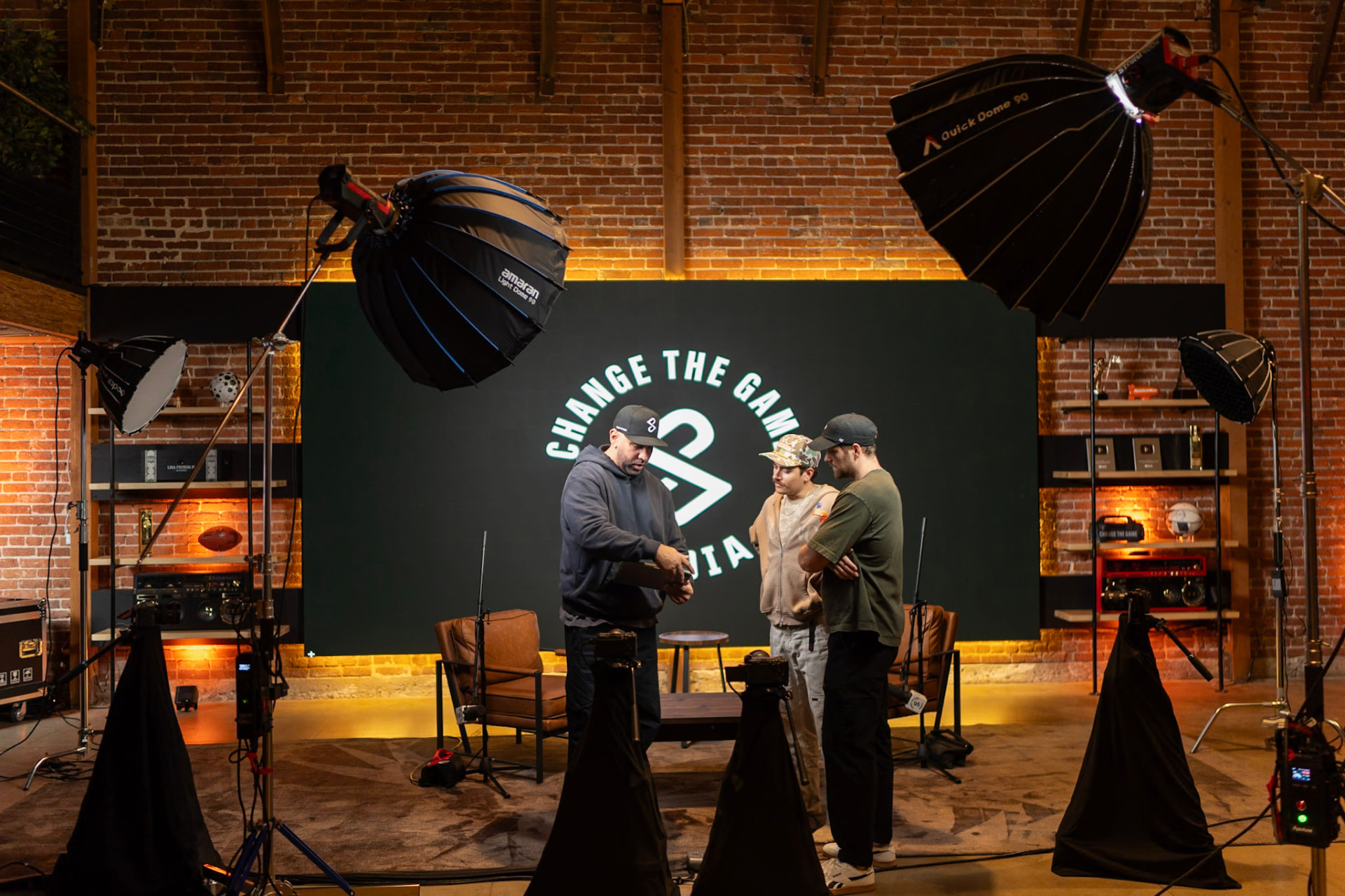 Behind the scenes in the CHANGED studio