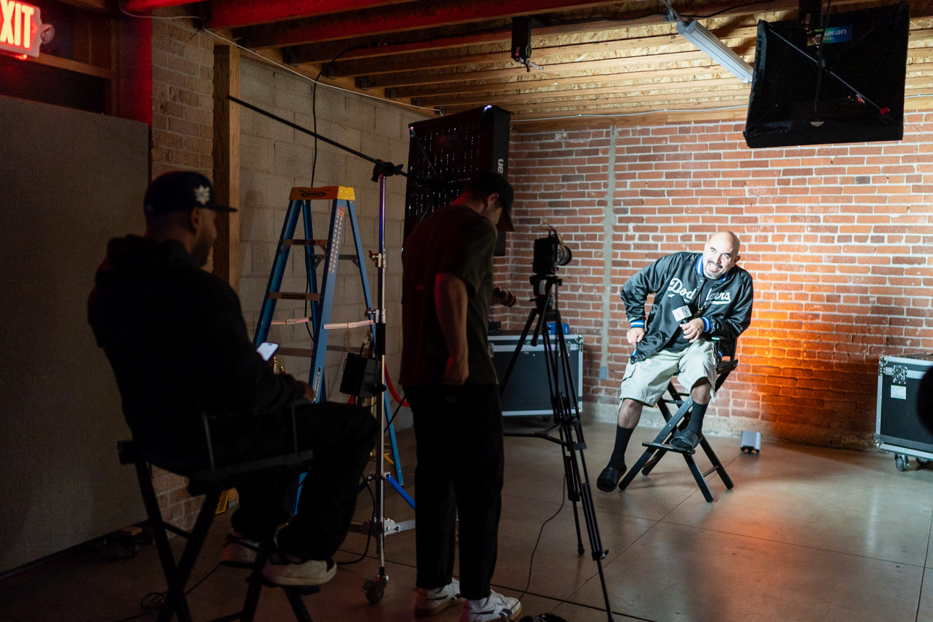 Behind the scenes in the CHANGED studio