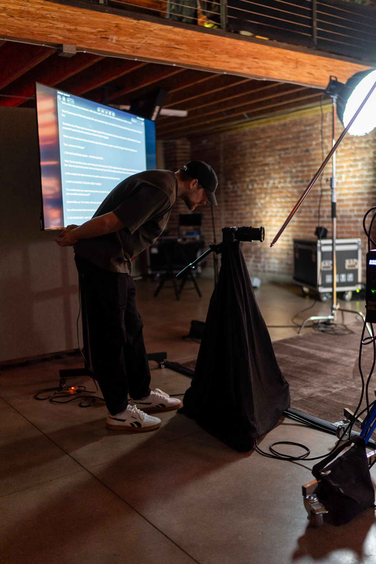 Behind the scenes in the CHANGED studio