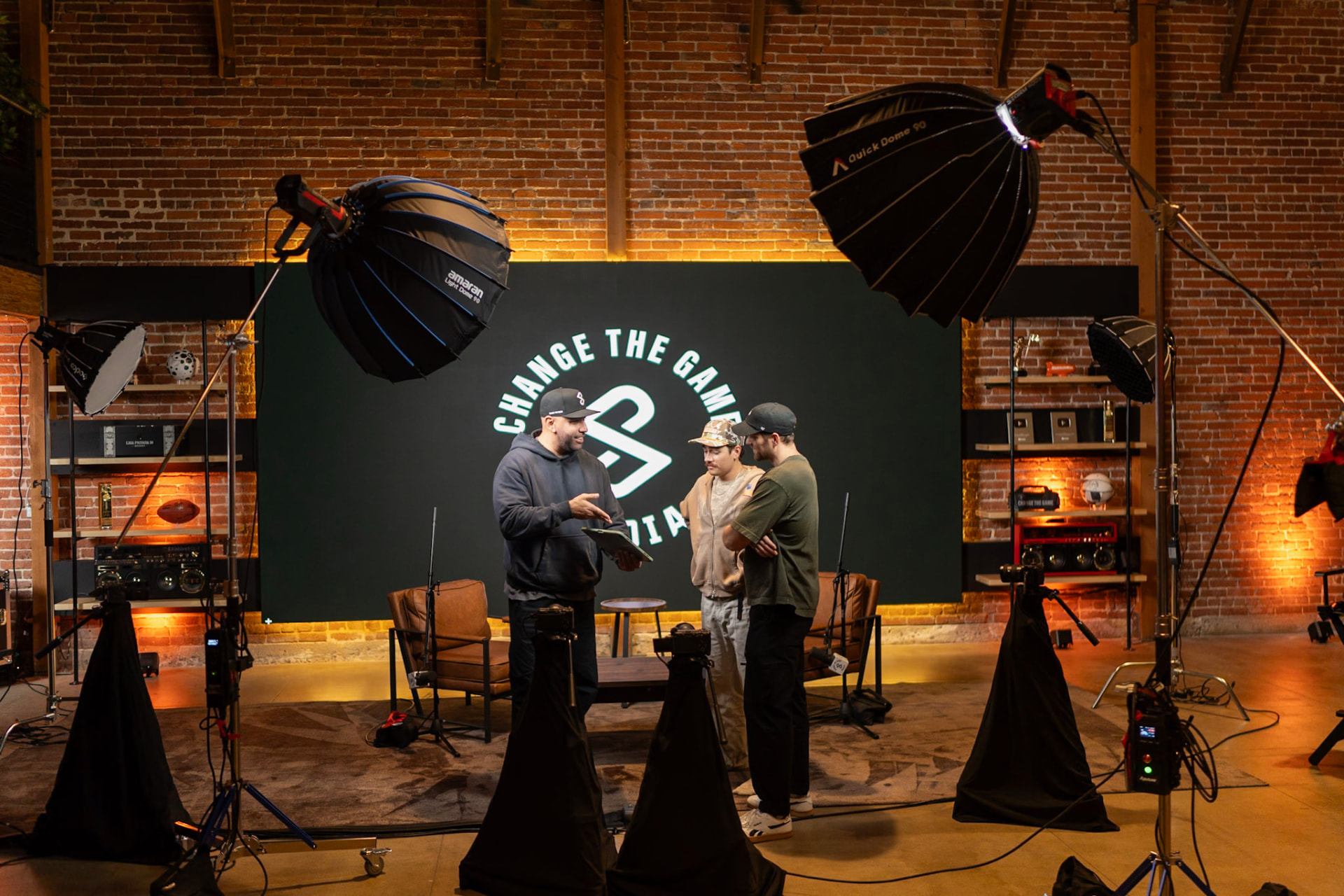 Behind the scenes in the CHANGED studio